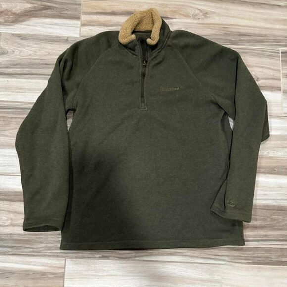 Timberland Men's Green and Khaki Sweatshirt - Picture 1 of 4